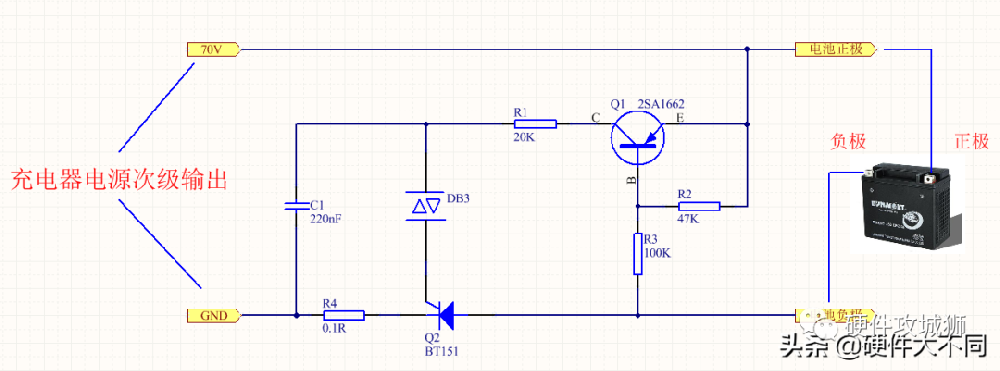 充電器不接入電池就不輸出電壓，是怎樣實現(xiàn)的?