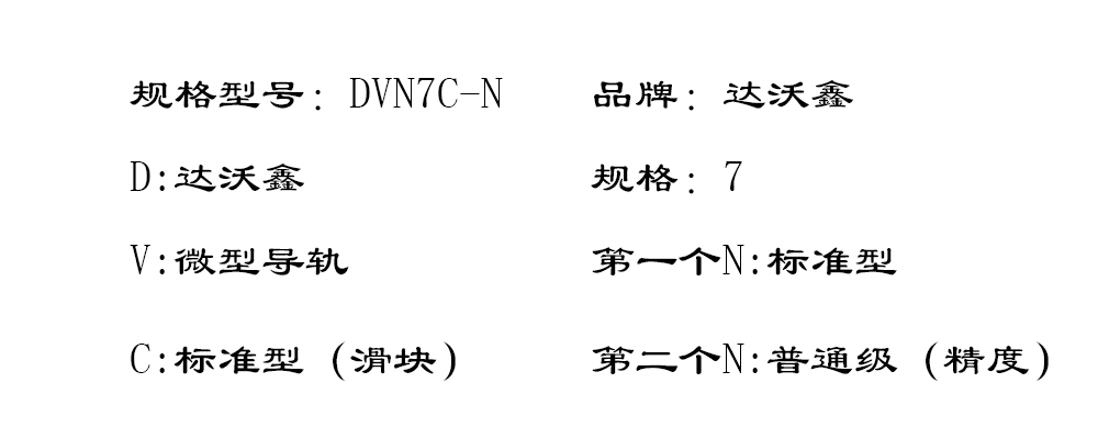 DVN7C-N微型導(dǎo)軌型號(hào)圖片